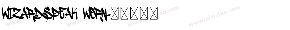 WizardSpeak Worn字体转换